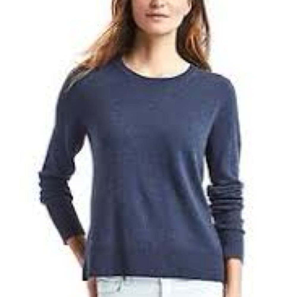 Loft dark blue crewneck sweater